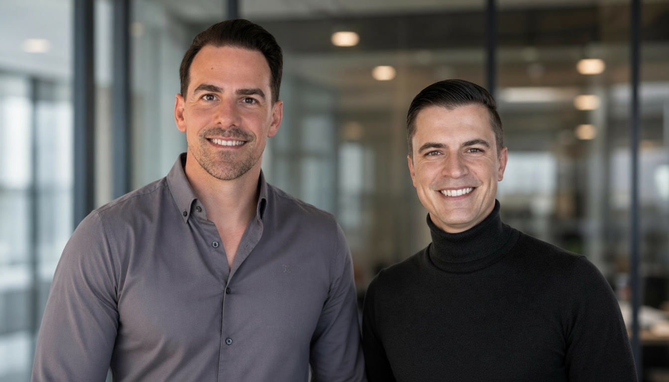 Florian Wieshofer und Lasse Guzek